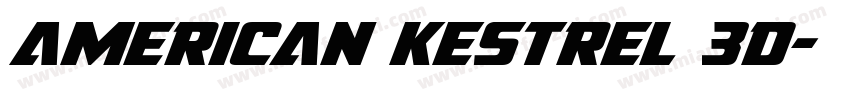 american kestrel 3d字体转换